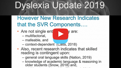 Recorded Webinar: Read Their Minds: An Update on Dyslexia Research 2019 and Brain-Based Remediation